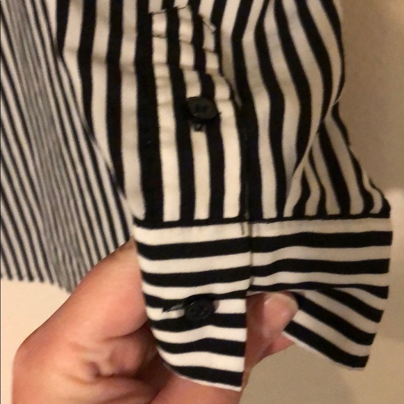 Cynthia Steffe striped popover top - Picture 4 of 5